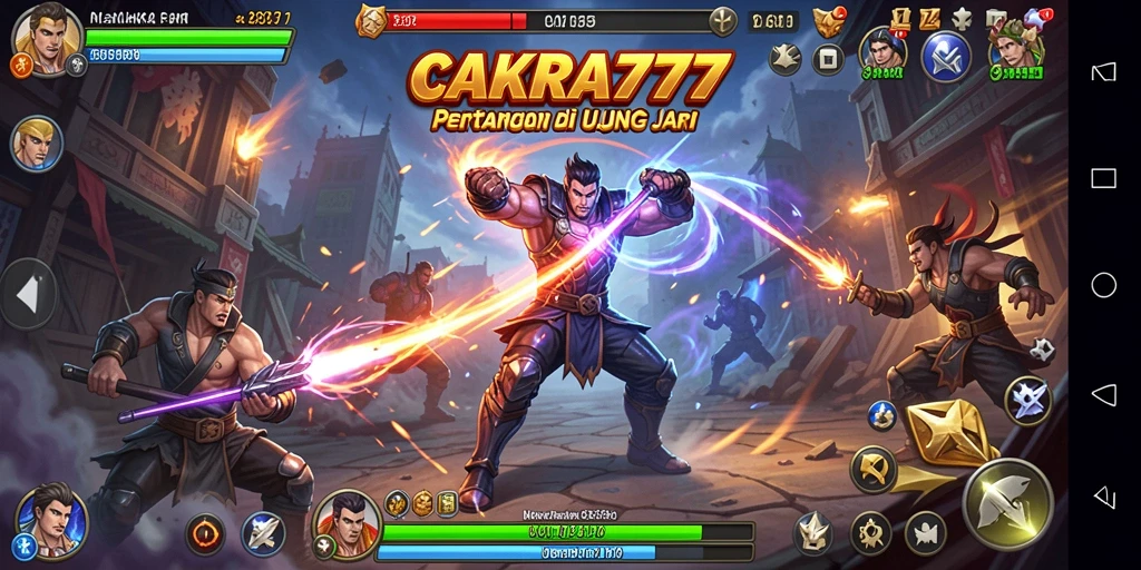 Tampilan tangkapan layar gameplay CAKRA777 yang penuh aksi dan seru.