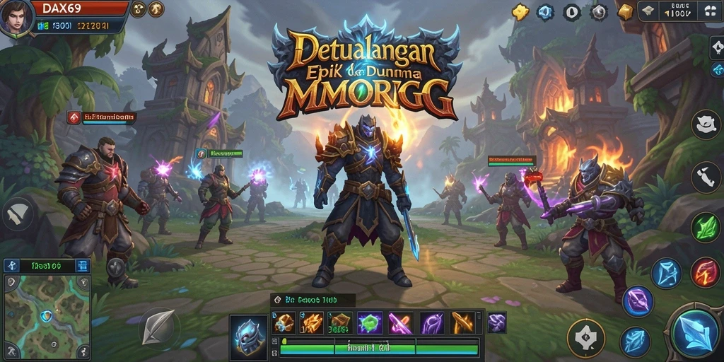 Tampilan menarik dari gameplay DAX69 yang menggambarkan pertempuran epik.