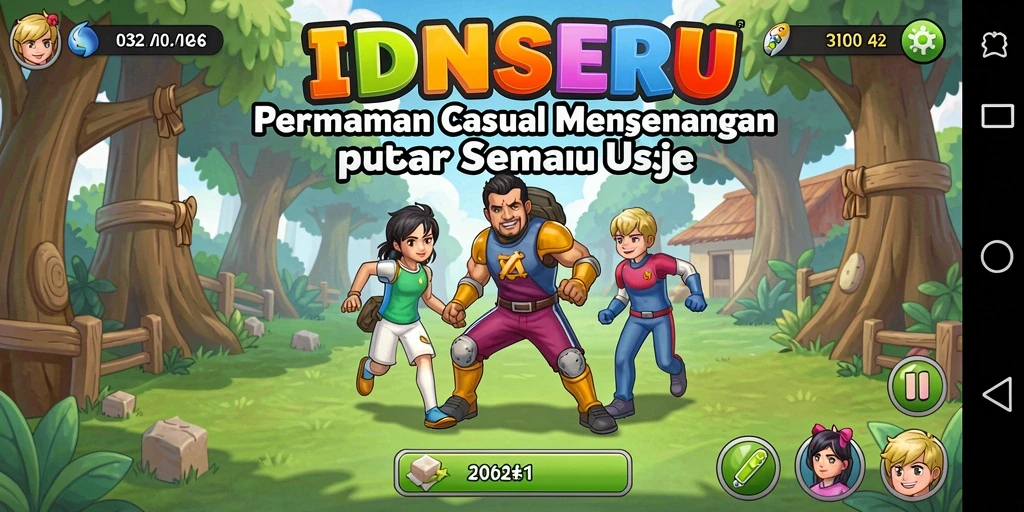 Tampilan gameplay seru dan menantang dari IDNSERU.