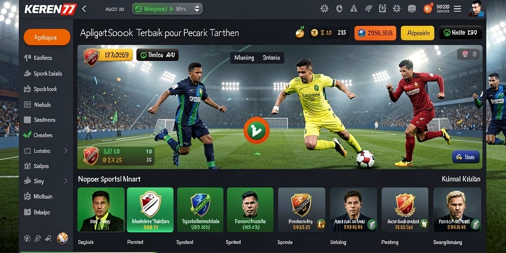 Tampilan gameplay seru dari aplikasi Sportsbook KEREN77.