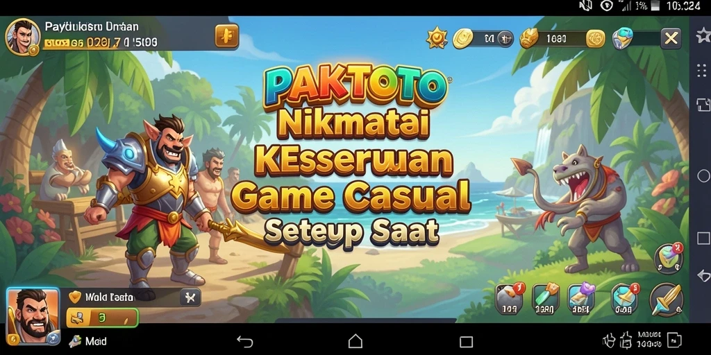 Tampilan gameplay PAKTOTO yang seru dan penuh warna.