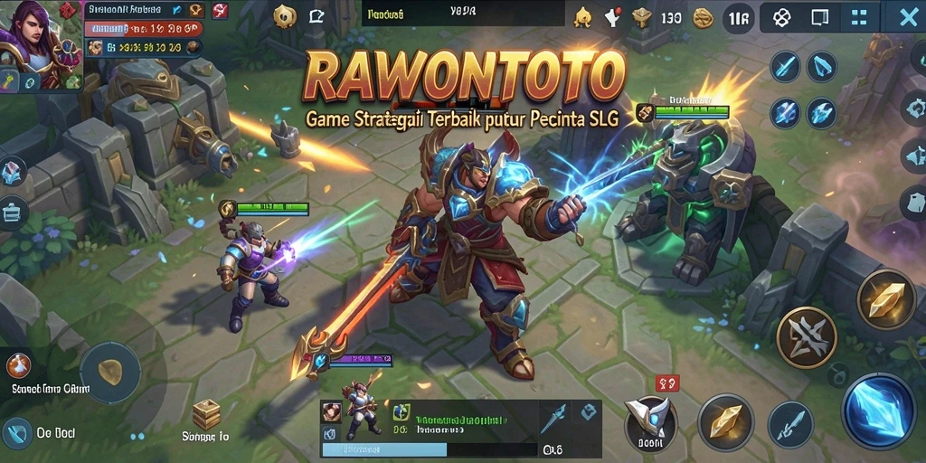 Tangkapan layar menampilkan pertempuran strategis di RAWONTOTO.