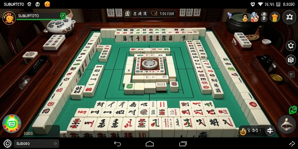 Screenshot permainan SUBURTOTO menampilkan tantangan Mahjong yang menarik.